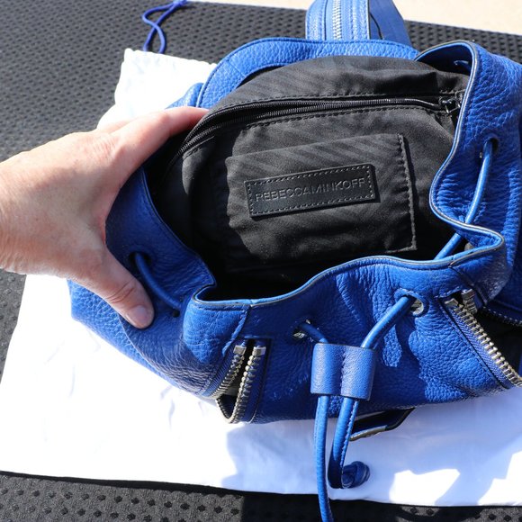 Rebecca Minkoff Bryn Backpack Cobalt w/Silver Hardware (Like New)